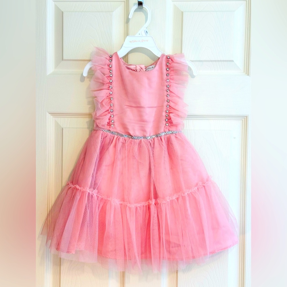 Elegant Pink Kids Formal Dress
